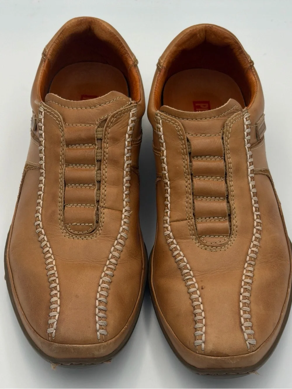 Pikolinos 07F-5046 Suecia Castor Brown Leather Slip On Shoes Men’s Sz 42 - READ